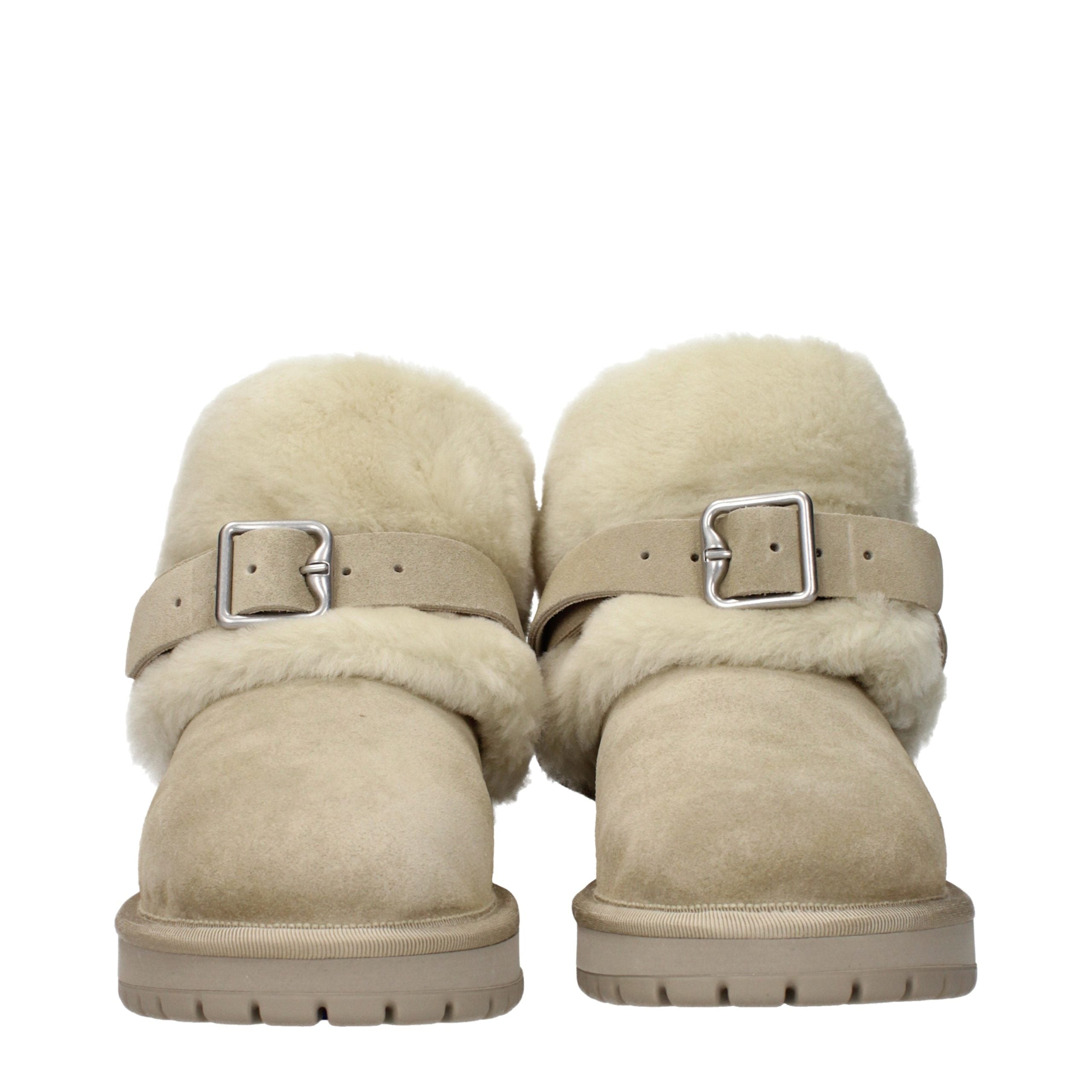 Burberry Grüne Leder-Ankle Boots-3