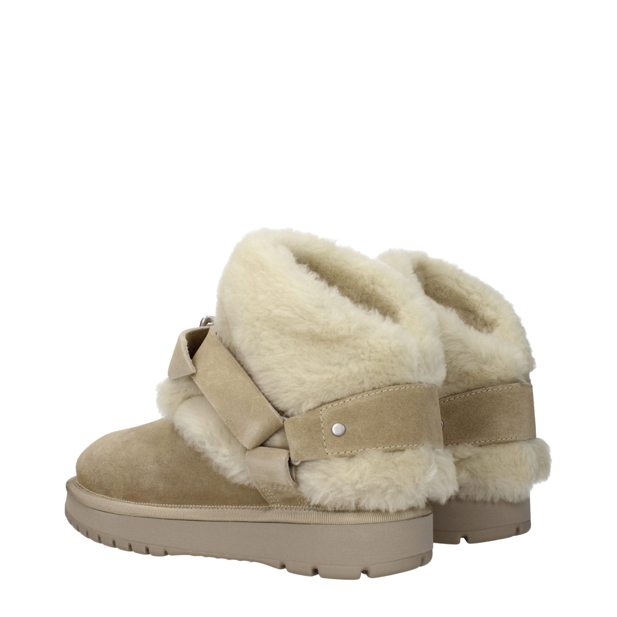 Burberry Grüne Leder-Ankle Boots-4