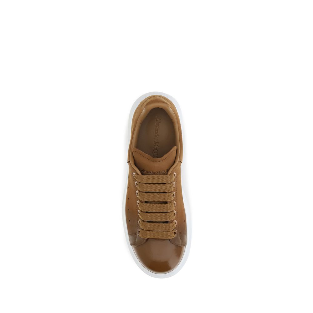 Alexander McQueen Braune Kalbsleder Bos Taurus Chunky Sneaker-4