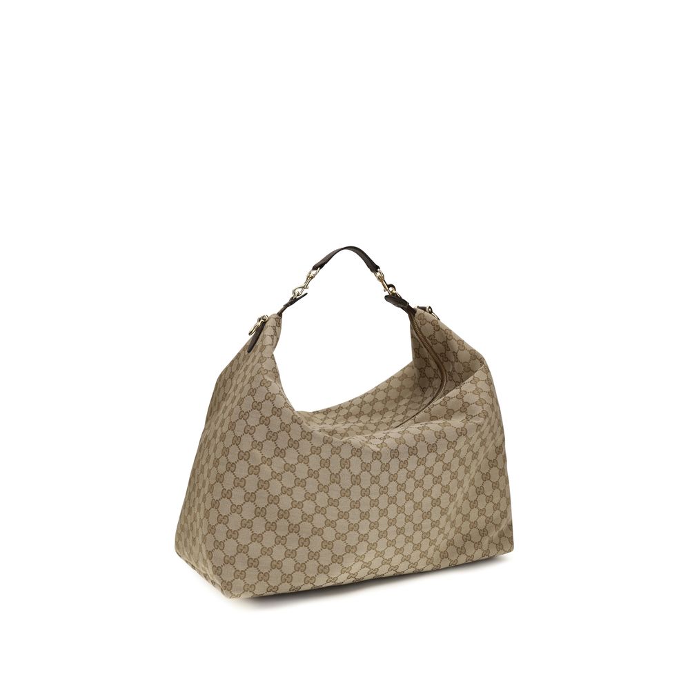 Gucci Beige Stoff-Schultertasche-3