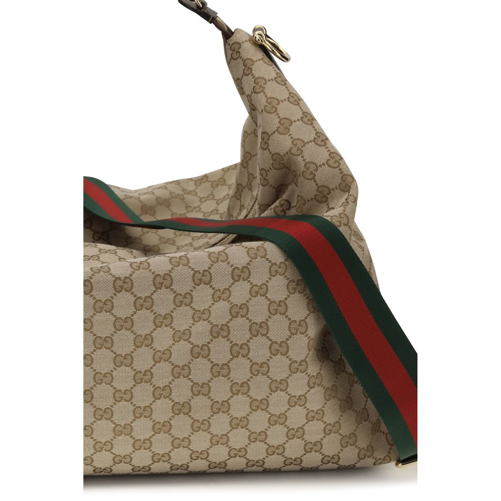 Gucci Beige Stoff-Schultertasche-4