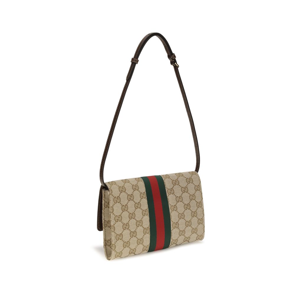 Gucci Braune Stoffgeldbörse-3