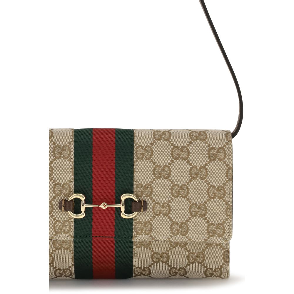 Gucci Braune Stoffgeldbörse-4