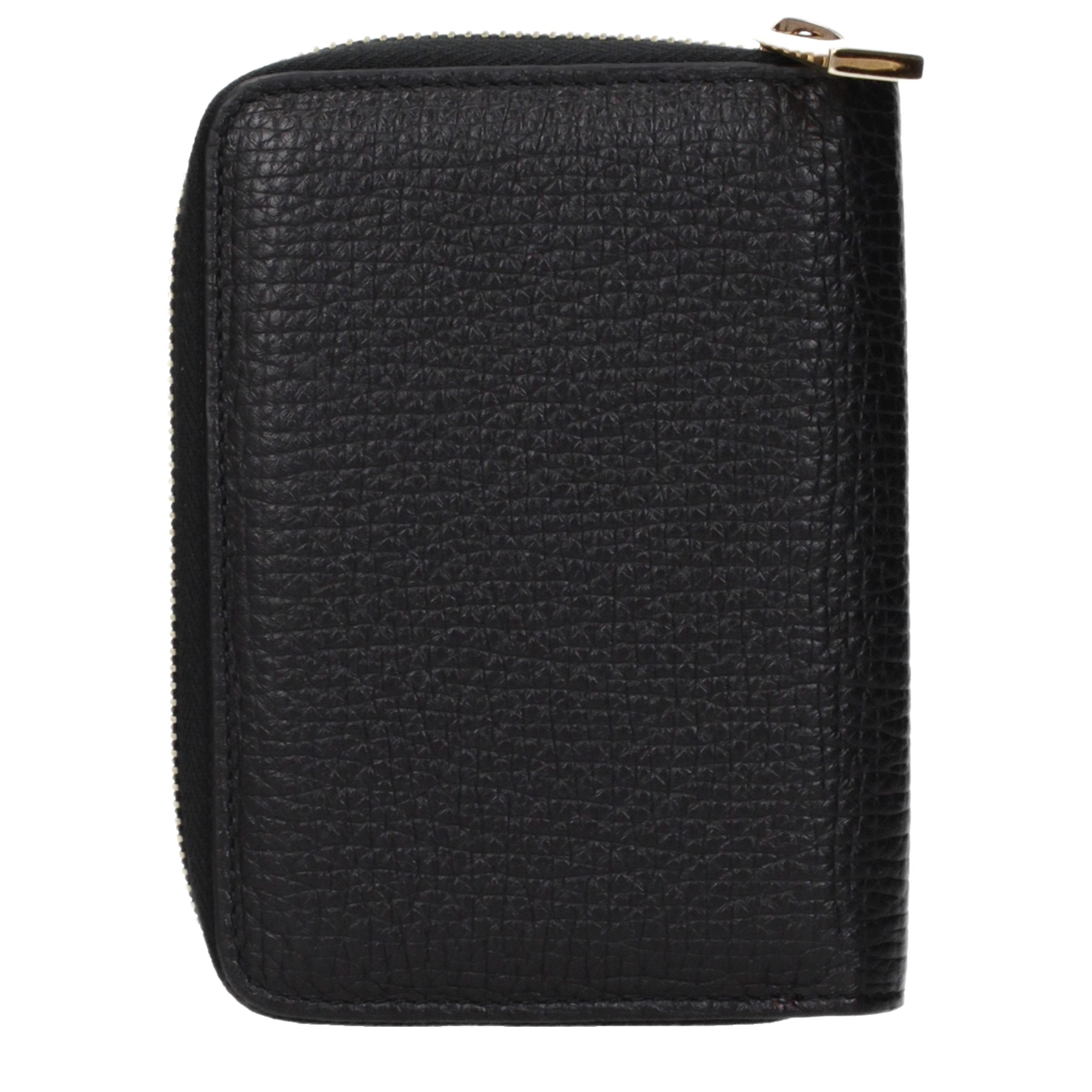 Versace Schwarzes Leder Portemonnaie-2