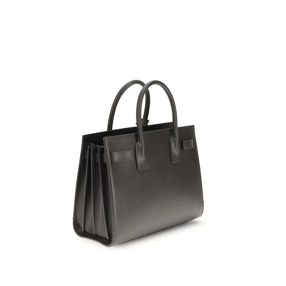 Saint Laurent Graue Kalbsleder Bos Taurus Schultertasche-3