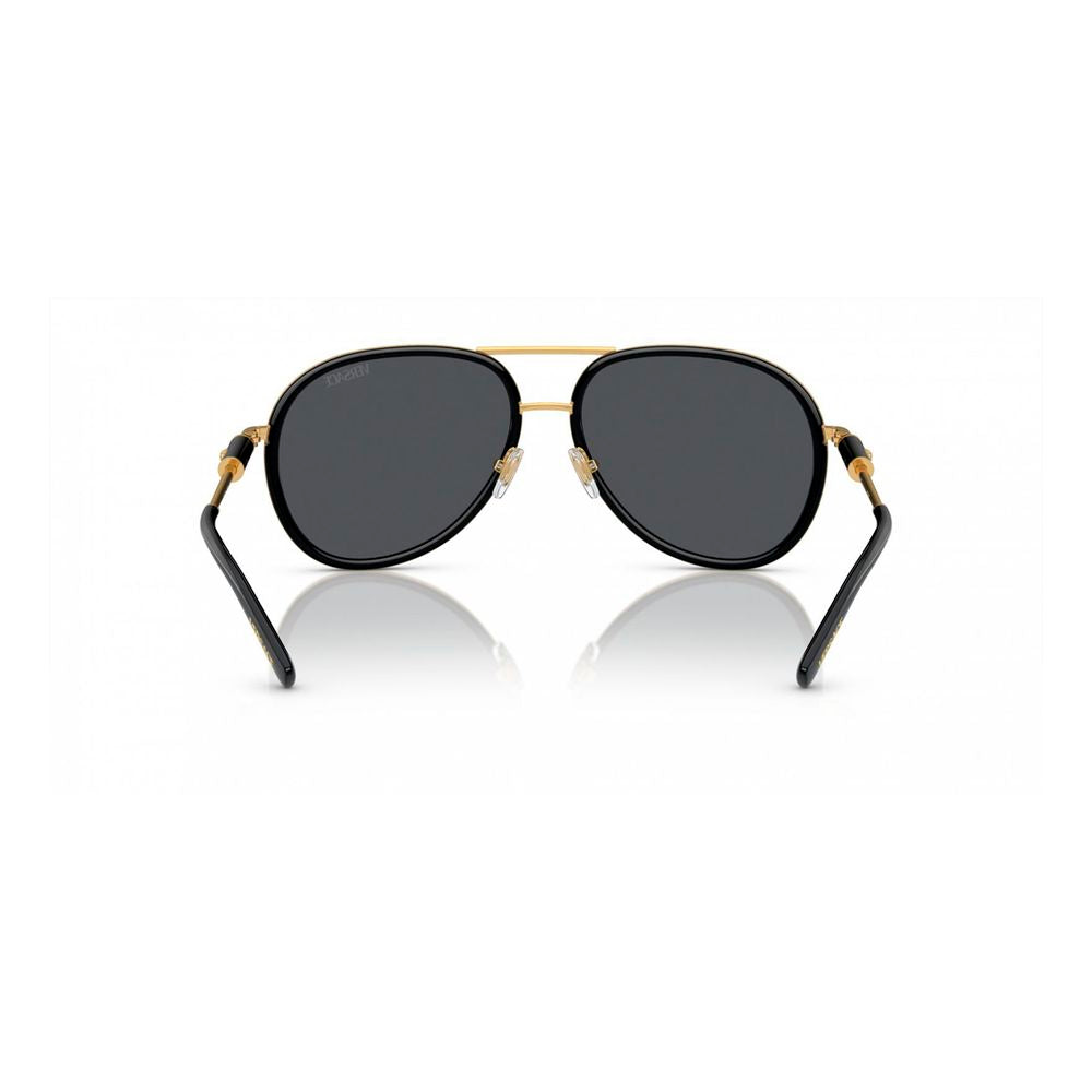Versace Schwarze Sonnenbrille aus Metall-3