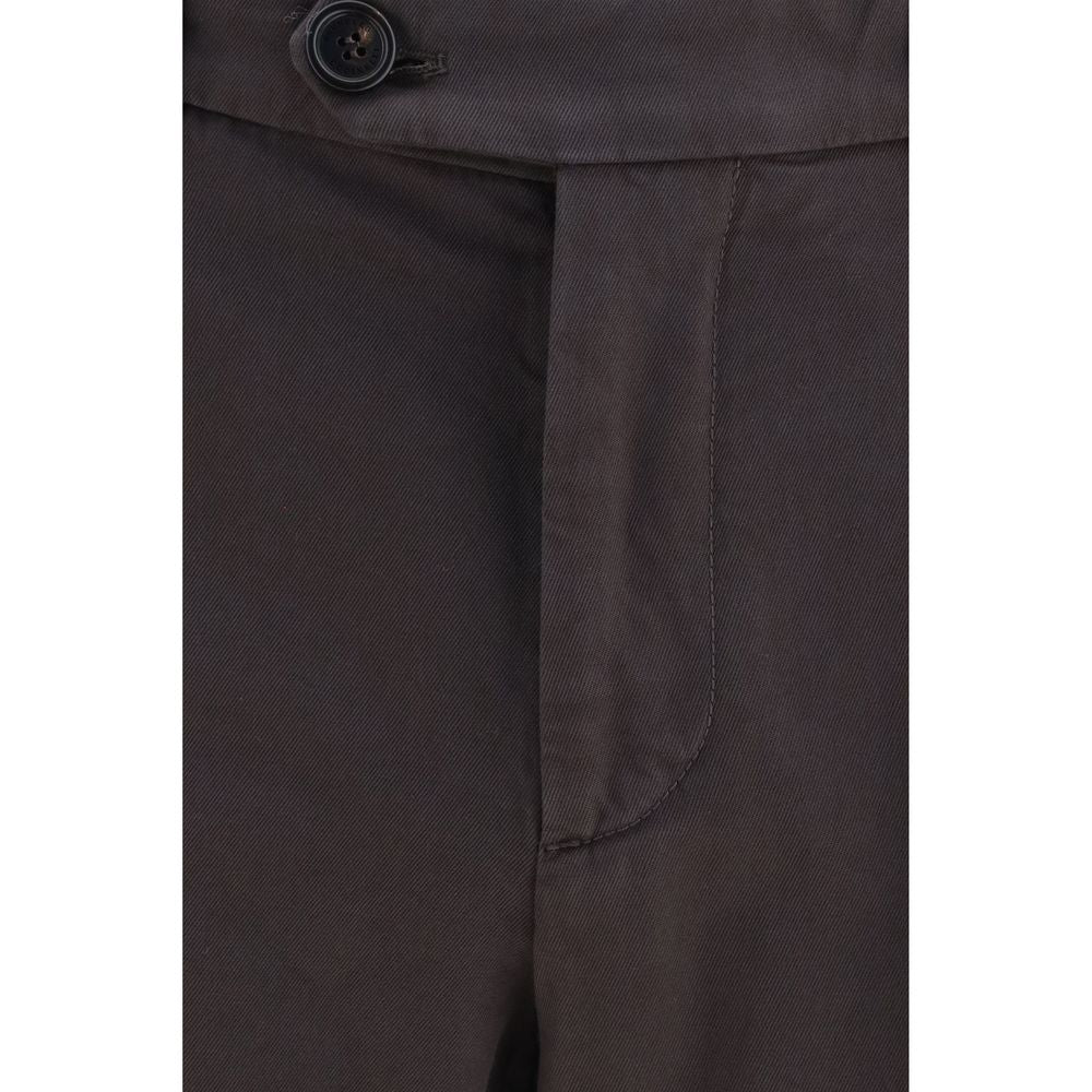 Brunello Cucinelli Braune Baumwollhose für die Freizeit-3