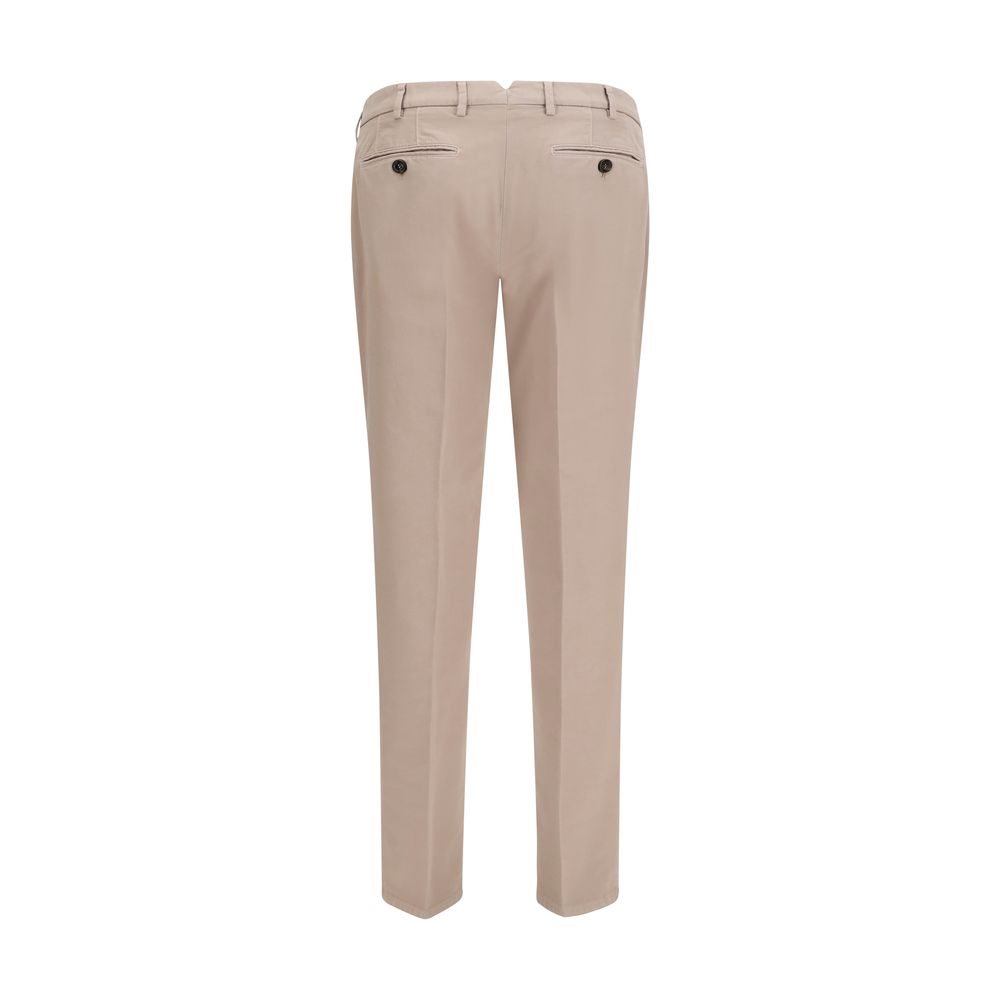 Brunello Cucinelli Beige Cotton Casual Pants-2