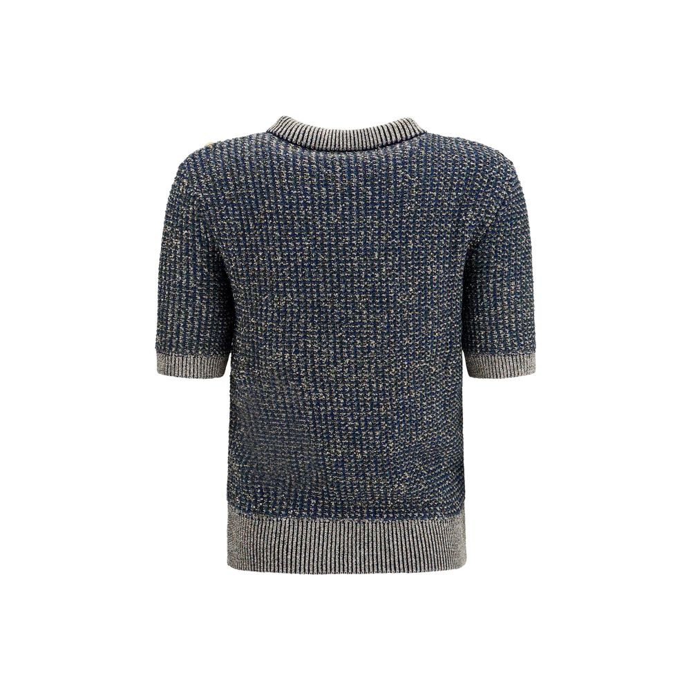 Balmain Blaues Polyamid-Sweatshirt-2