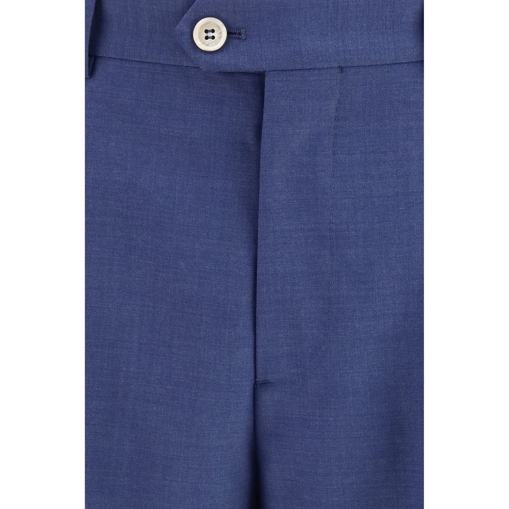Brunello Cucinelli Blauer Wollanzug Oves Aries Zweiteiler-4