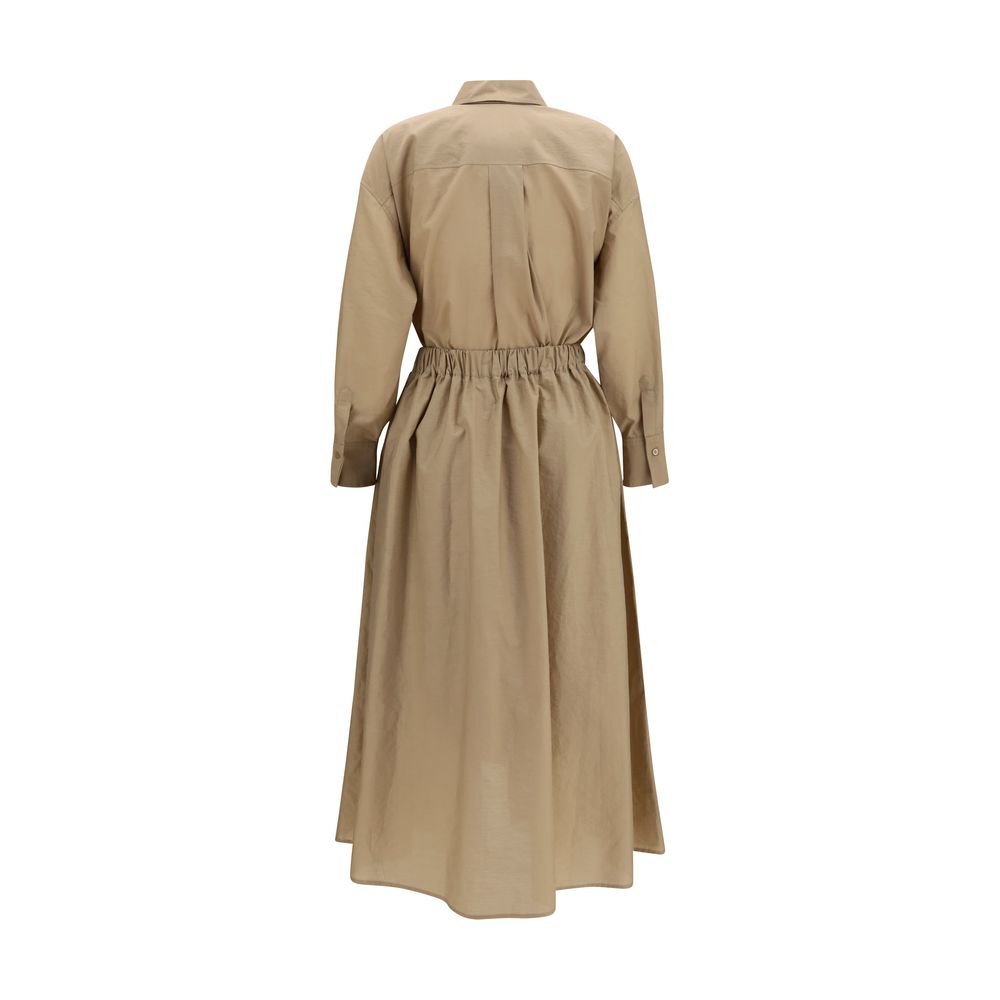 Brunello Cucinelli Beige Cotton Casual Dress-2
