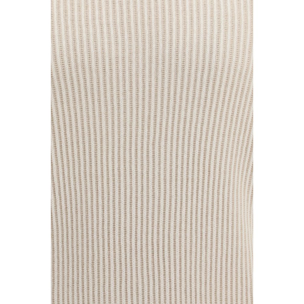 Brunello Cucinelli Beige Kaschmir-Rollkragenpullover-3