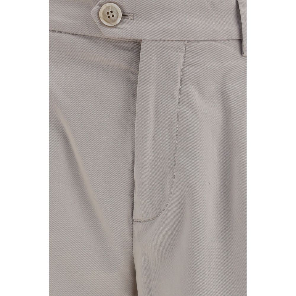 Brunello Cucinelli Beige Baumwoll-Chino-Hose-3