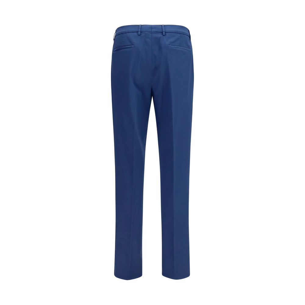 Brunello Cucinelli Blaue Baumwoll-Chino-Hose-2