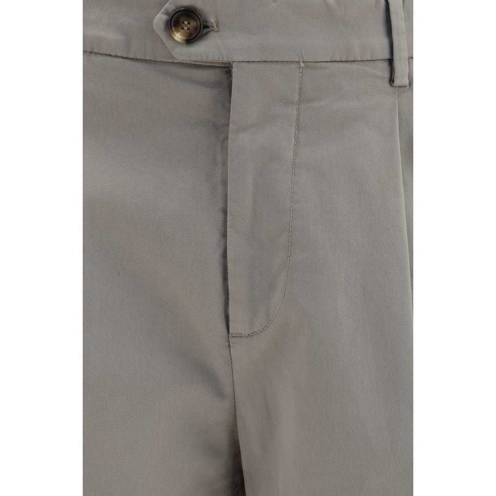 Brunello Cucinelli Zweifarbige Baumwoll-Chino-Hose-3