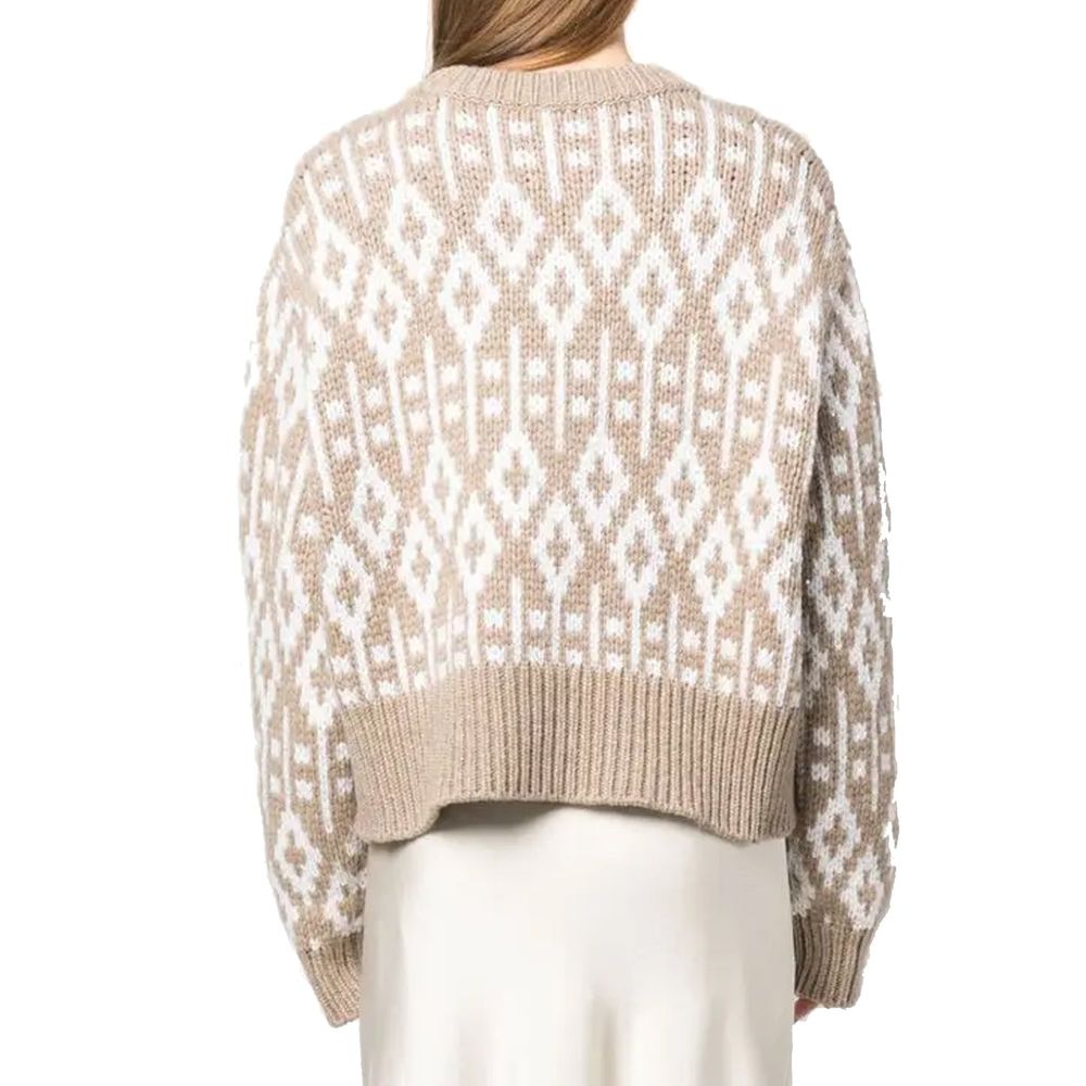 Brunello Cucinelli Brauner Kaschmirpullover-3