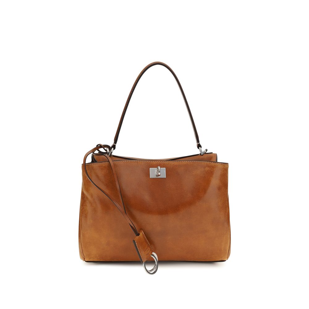 Balenciaga Braune Lammleder Schultertasche Ovis Aries Aries-1