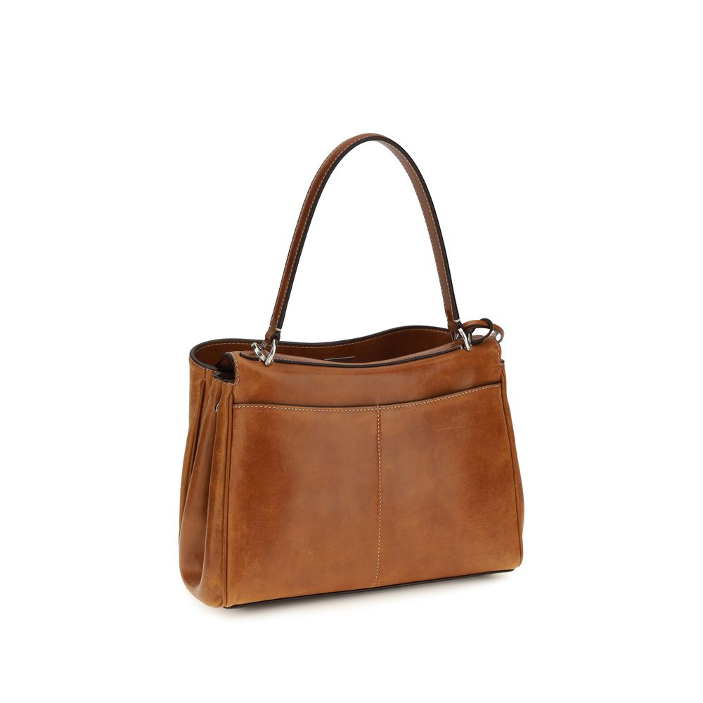 Balenciaga Braune Lammleder Schultertasche Ovis Aries Aries-3