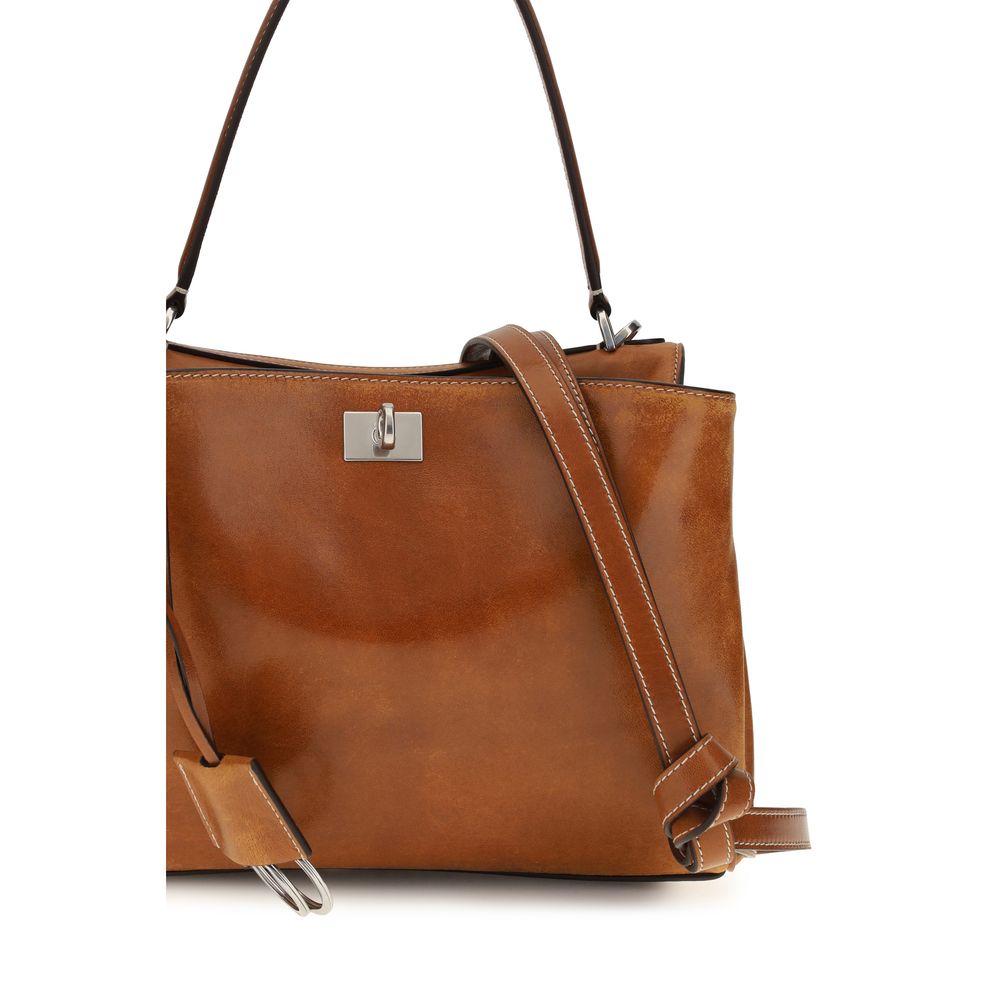 Balenciaga Braune Lammleder Schultertasche Ovis Aries Aries-4