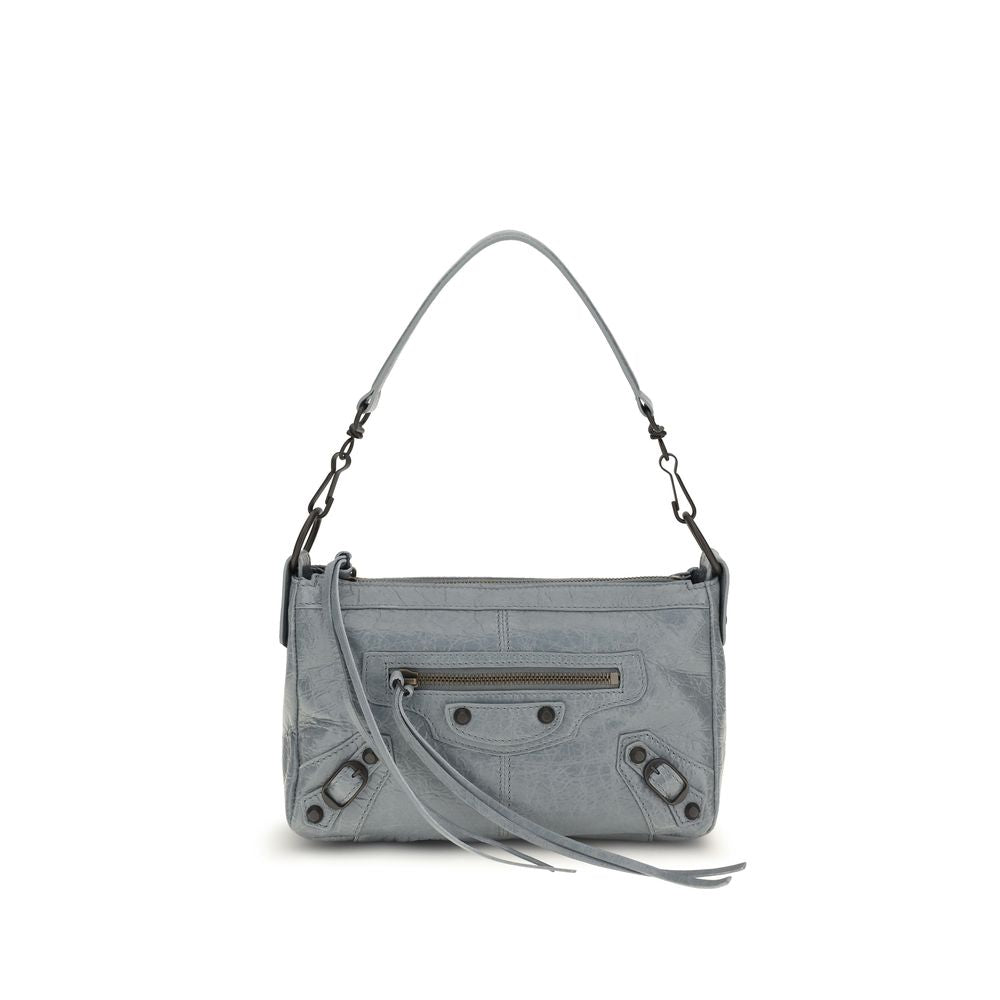 Balenciaga Graue Lammleder Schultertasche Ovis Aries Aries-1