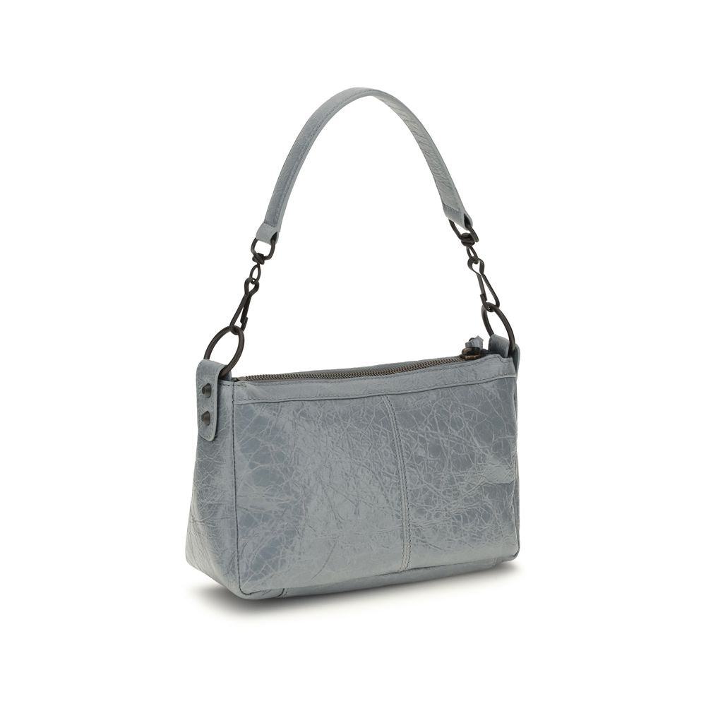 Balenciaga Graue Lammleder Schultertasche Ovis Aries Aries-3