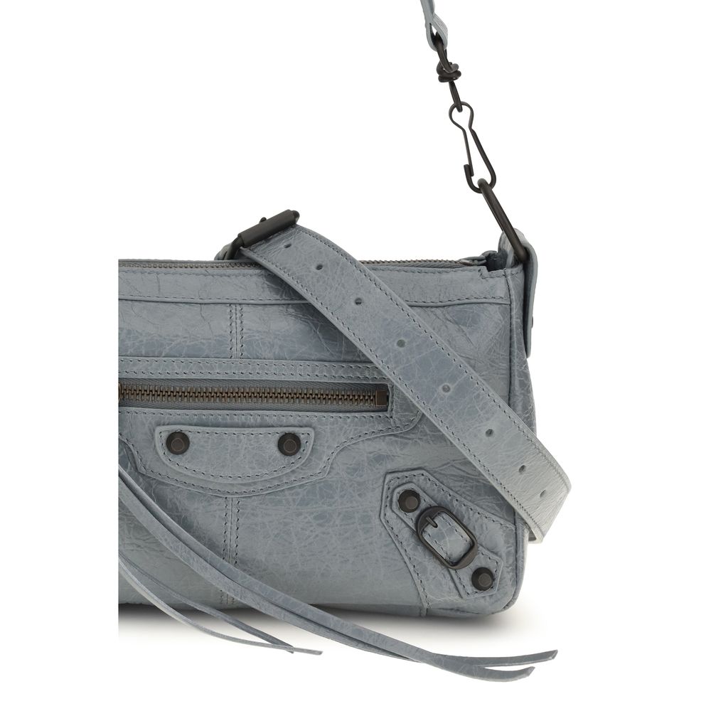 Balenciaga Graue Lammleder Schultertasche Ovis Aries Aries-4