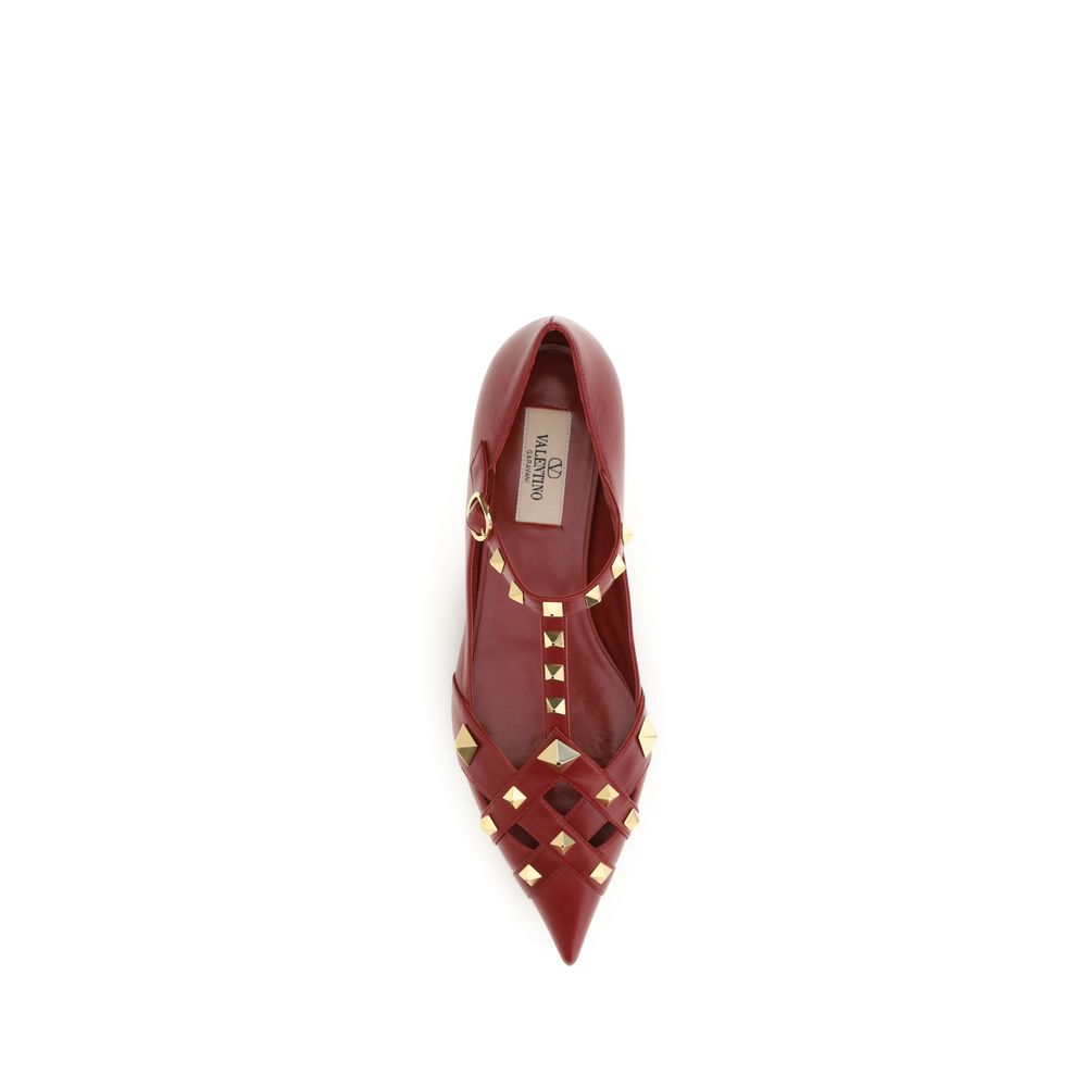 Valentino Garavani Bunte Ziegenleder-Ballerinas-4