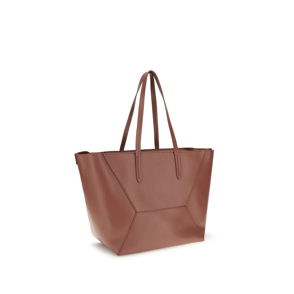 Brunello Cucinelli Multicolor Calf Leather Bos Taurus Handtasche-2