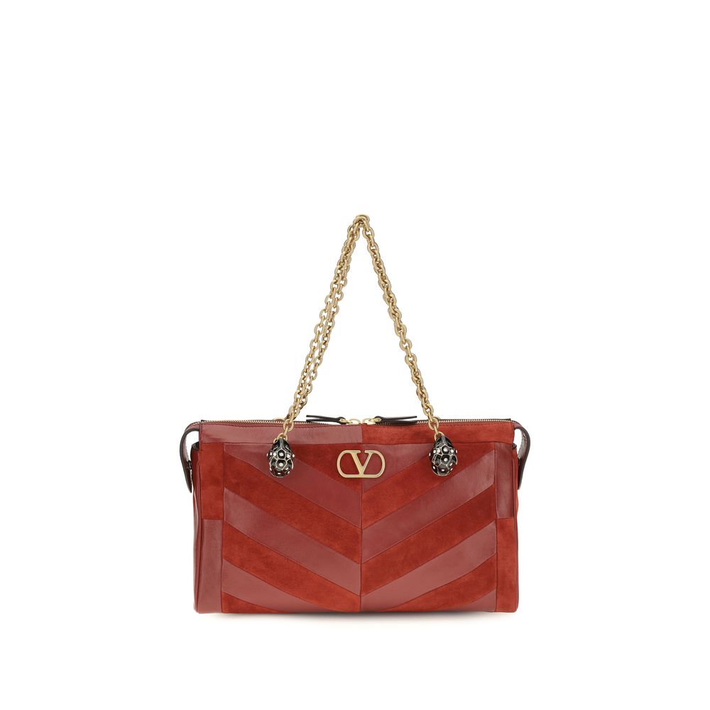 Valentino Garavani Multicolor Calf Leather Bos Taurus Schultertasche-1