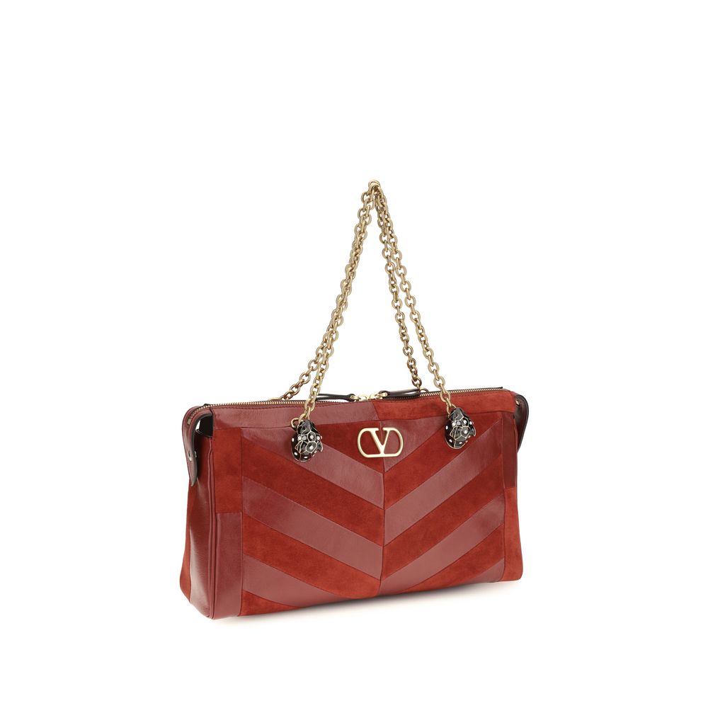 Valentino Garavani Multicolor Calf Leather Bos Taurus Schultertasche-2
