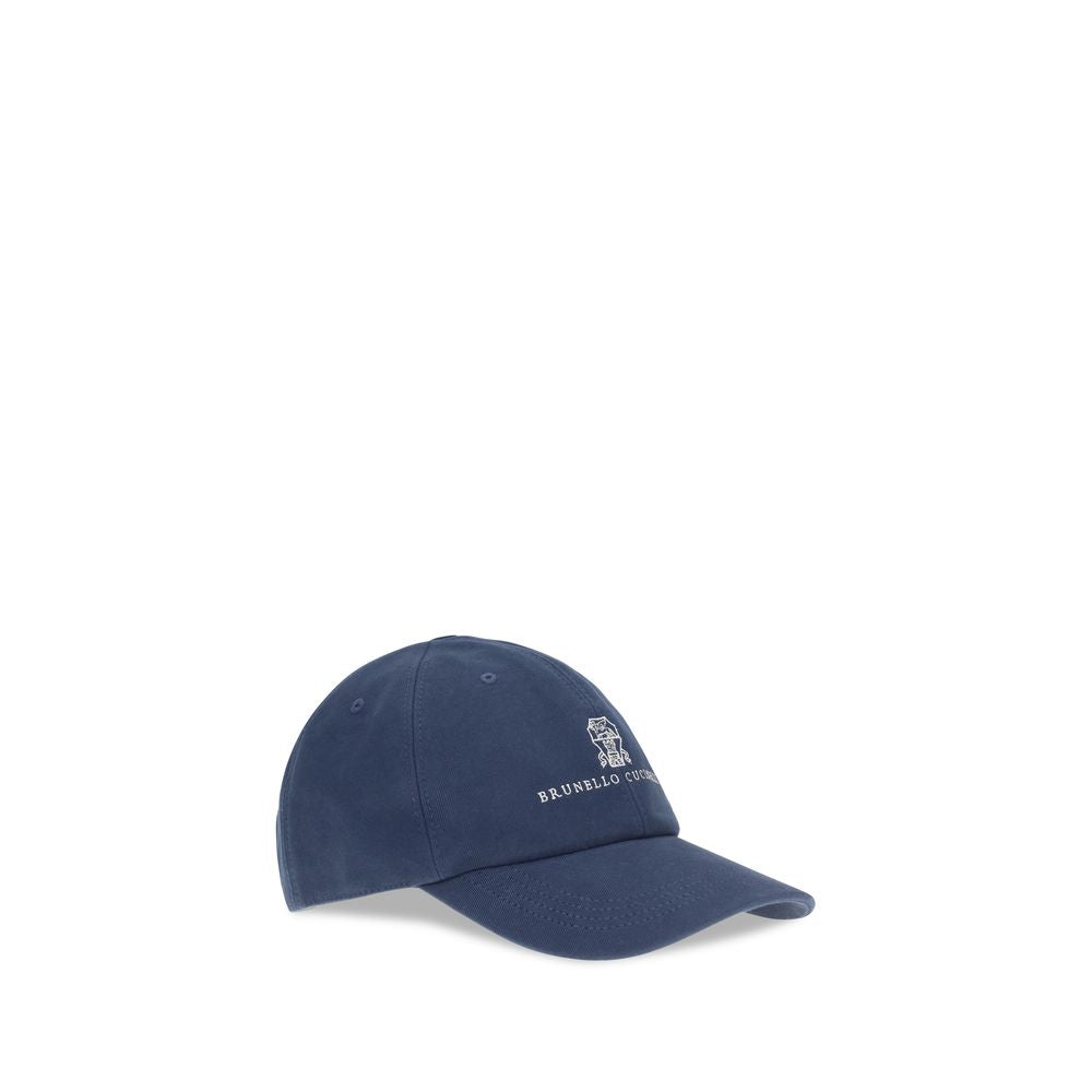 Brunello Cucinelli Blaue Baumwollkappe (Baseball Cap)-2
