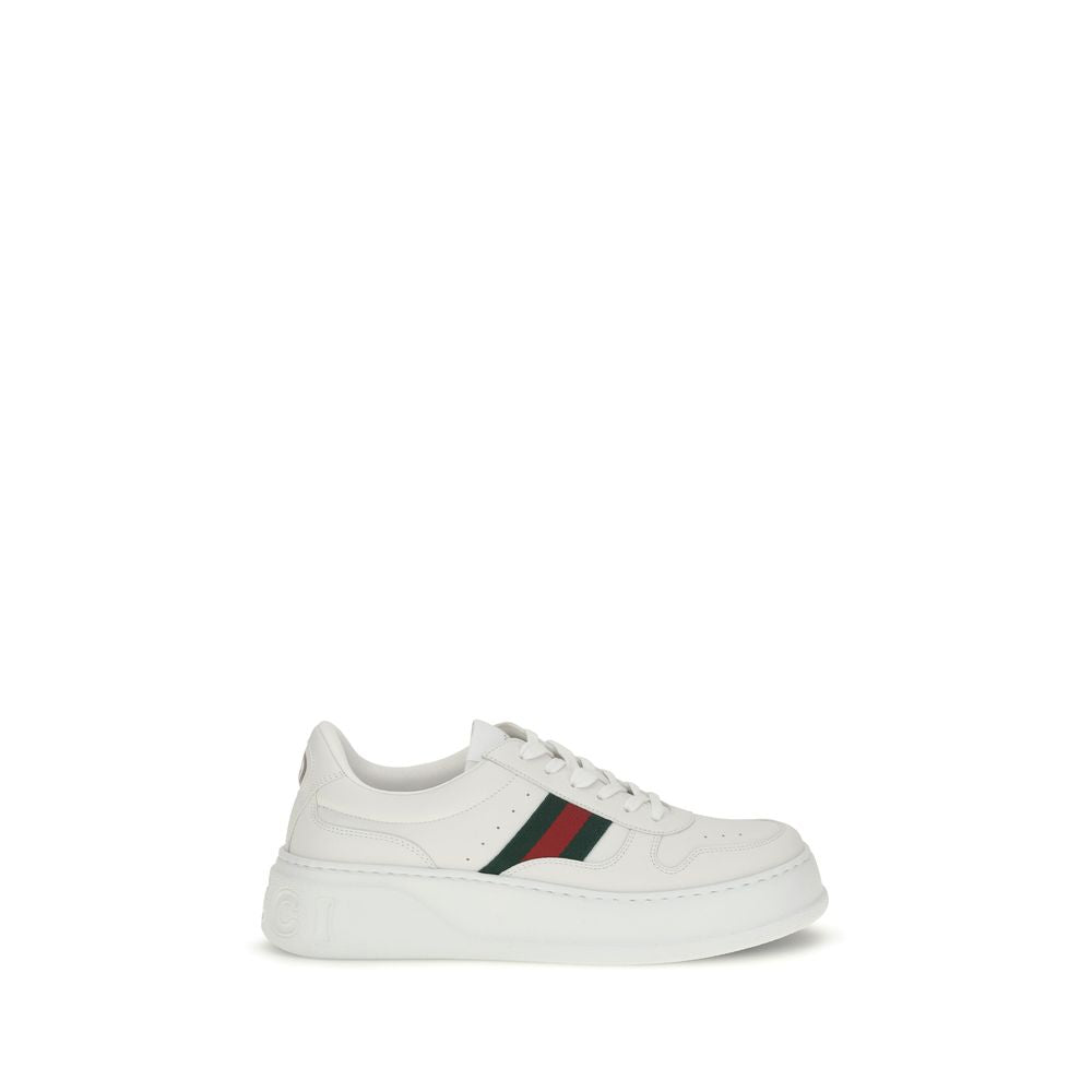 Gucci Weiße Kalbsleder Bos Taurus Chunky Sneaker-1