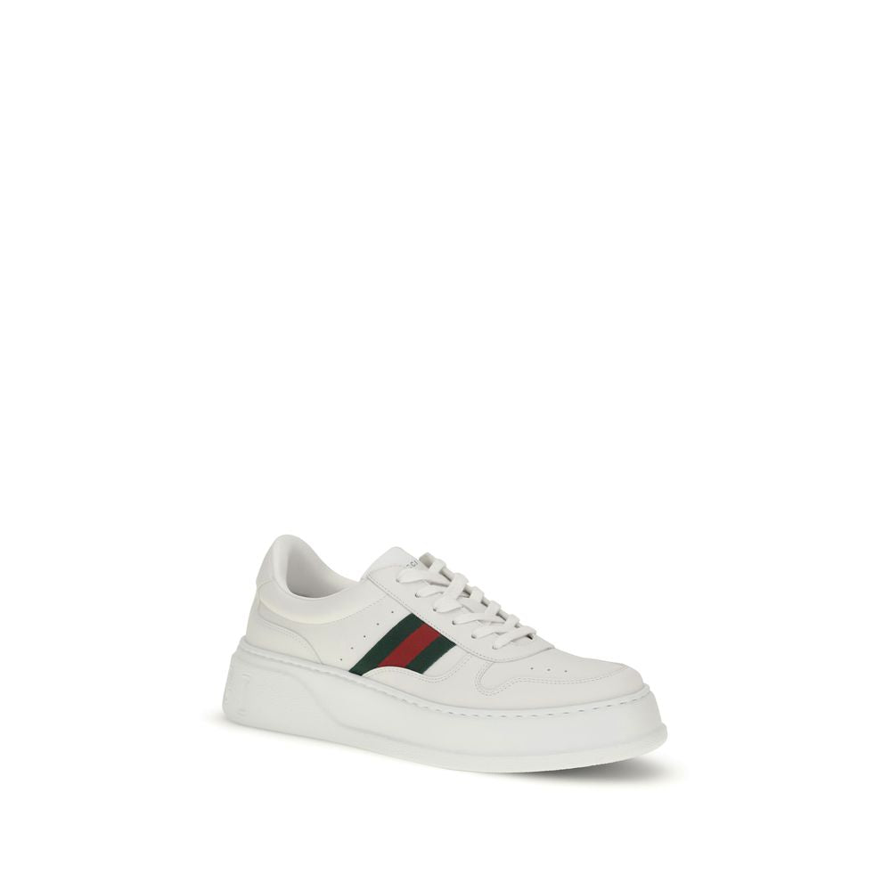 Gucci Weiße Kalbsleder Bos Taurus Chunky Sneaker-2