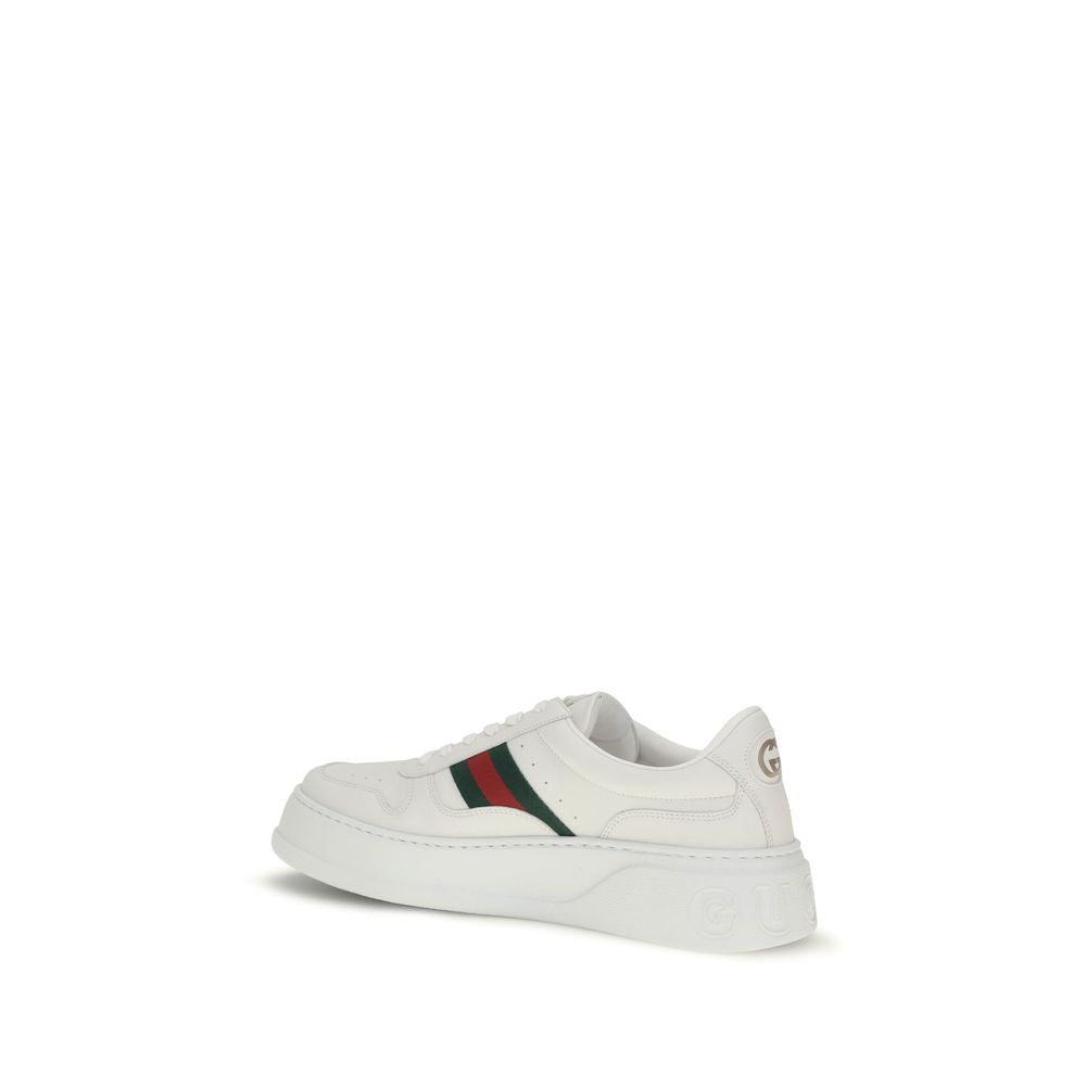 Gucci Weiße Kalbsleder Bos Taurus Chunky Sneaker-3
