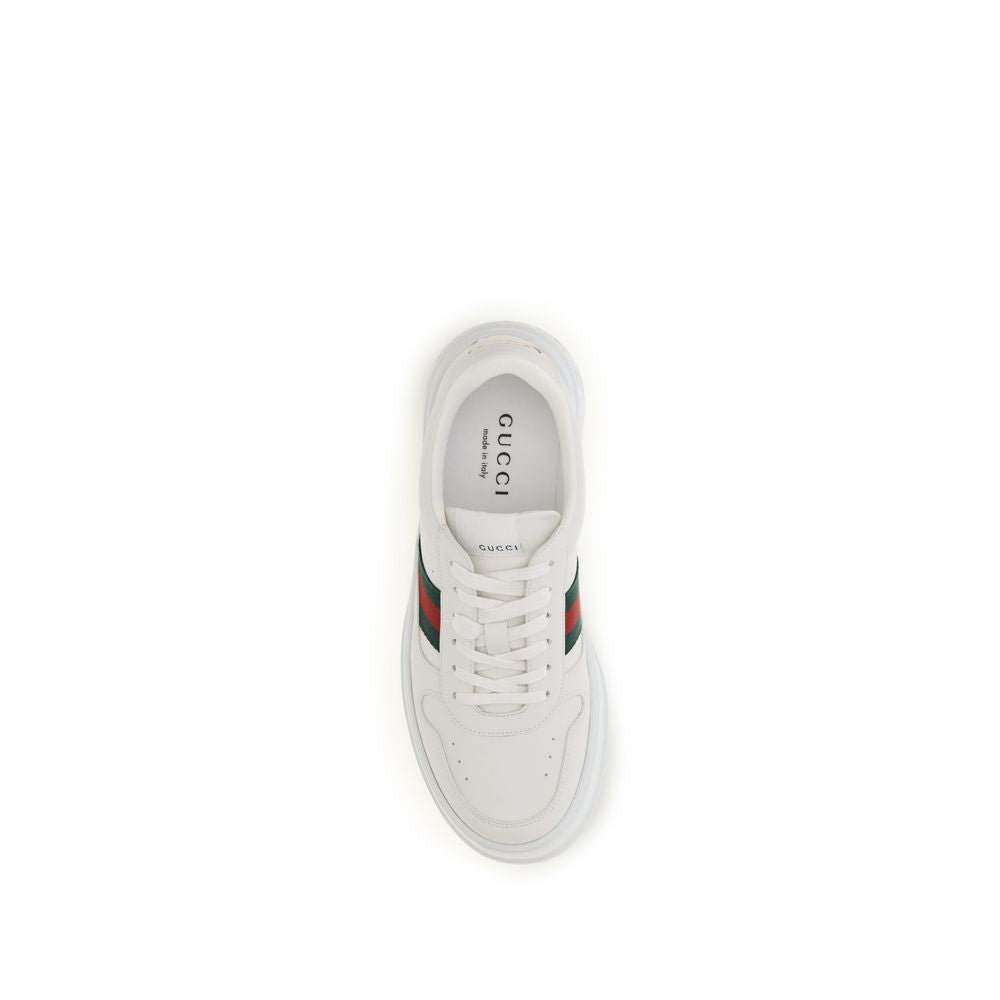 Gucci Weiße Kalbsleder Bos Taurus Chunky Sneaker-4