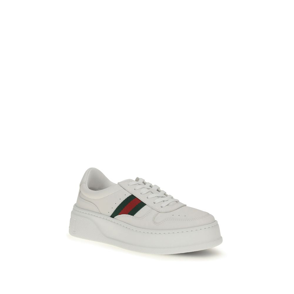 Gucci Weiße Kalbsleder Bos Taurus Chunky Sneaker-2
