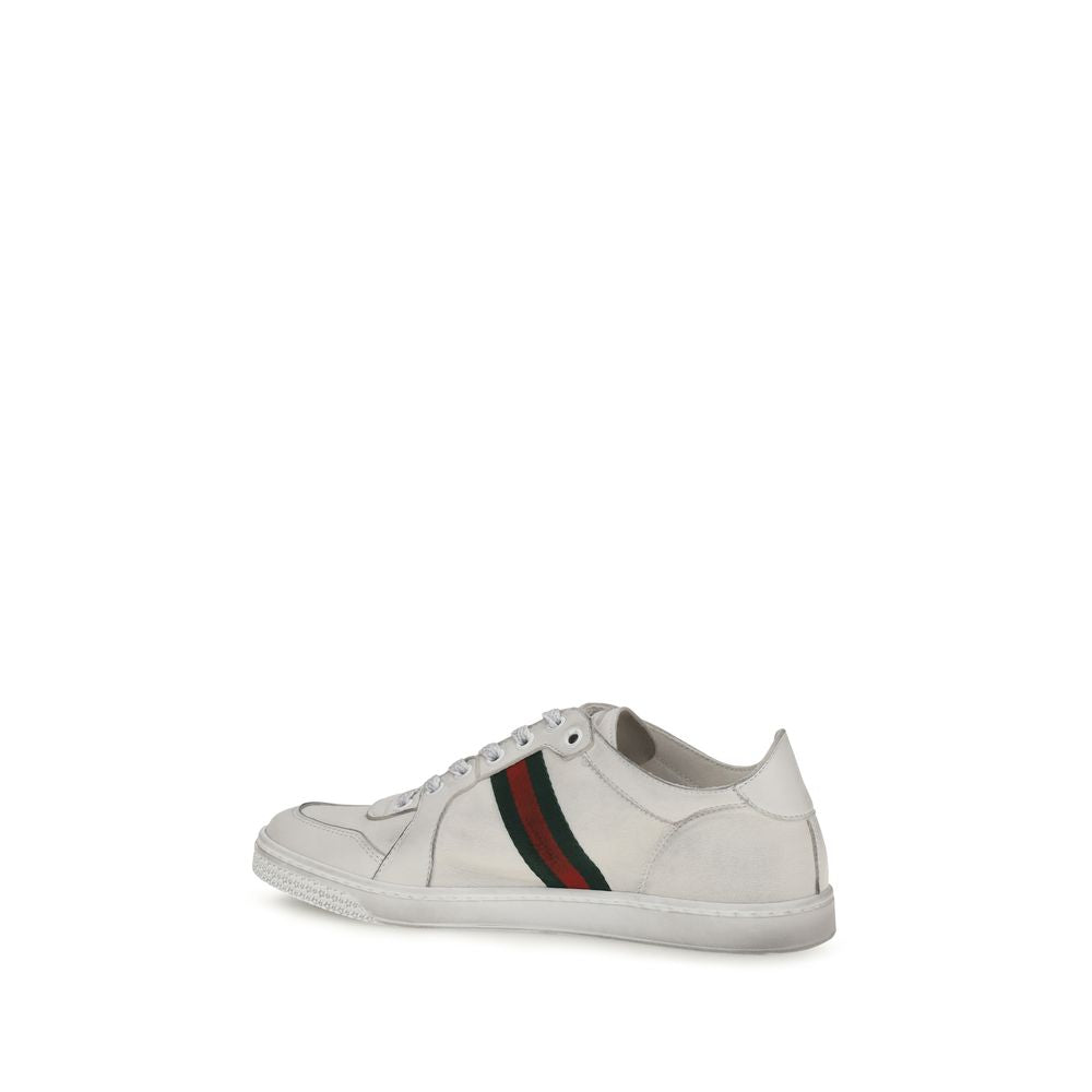 Gucci Weiße Kalbsleder Bos Taurus Athletic Sneaker-3