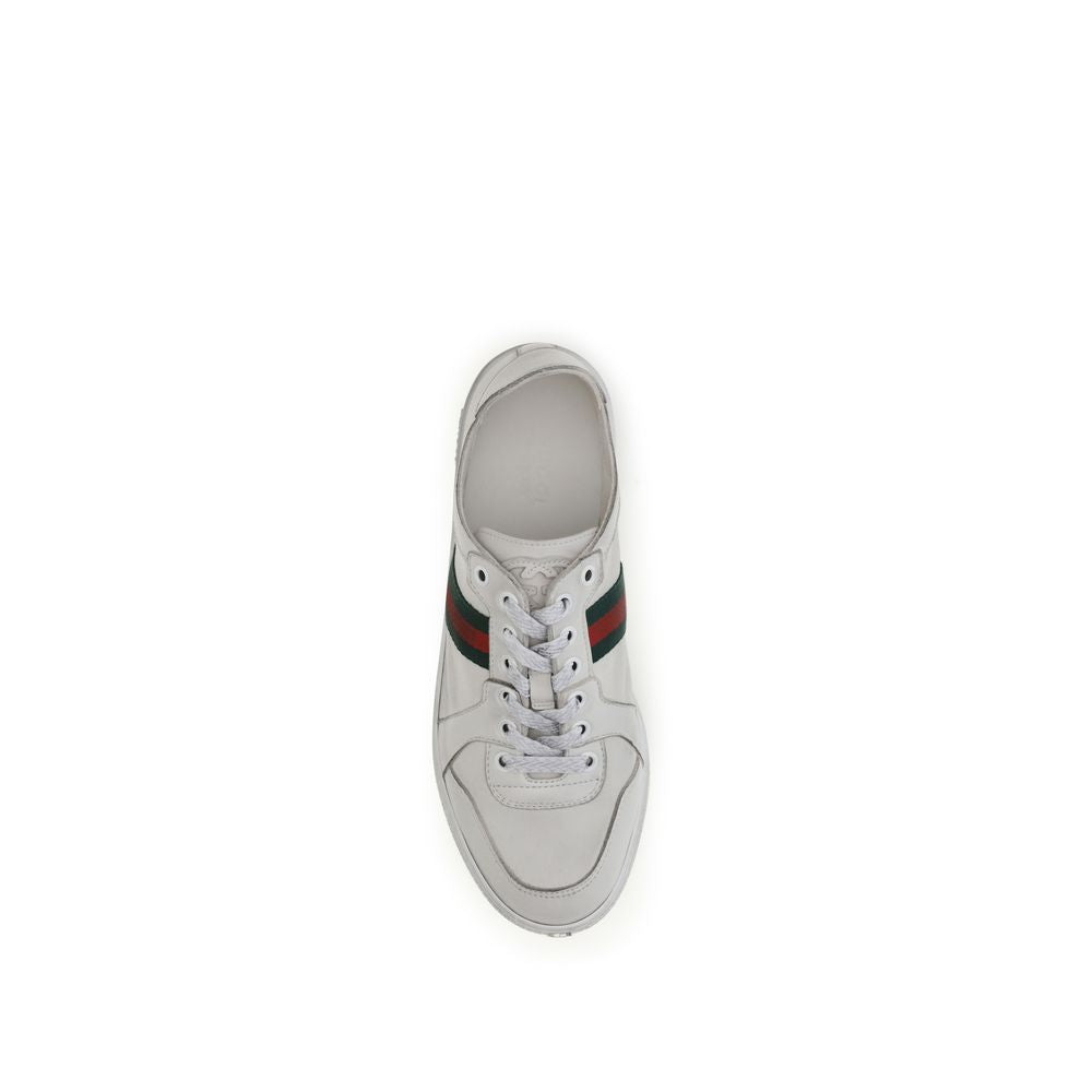 Gucci Weiße Kalbsleder Bos Taurus Athletic Sneaker-4