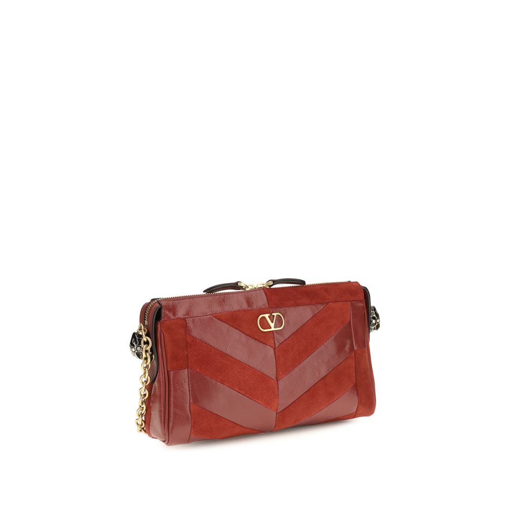 Valentino Garavani Multicolor Calf Leather Bos Taurus Schultertasche-2