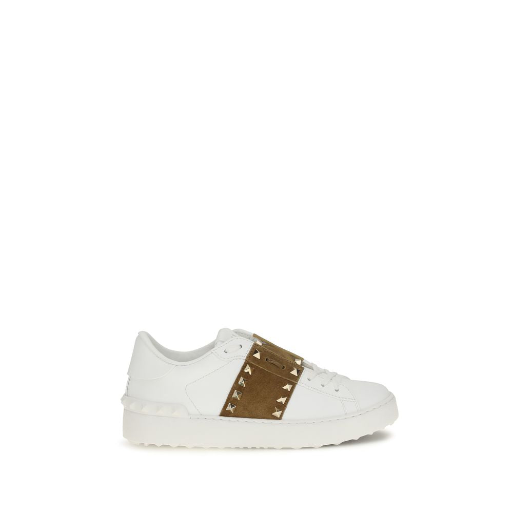 Valentino Garavani Weiße Bos Taurus Kalbsleder Athletic Sneaker-1