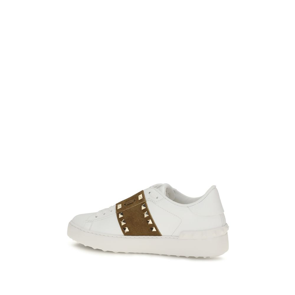 Valentino Garavani Weiße Bos Taurus Kalbsleder Athletic Sneaker-3