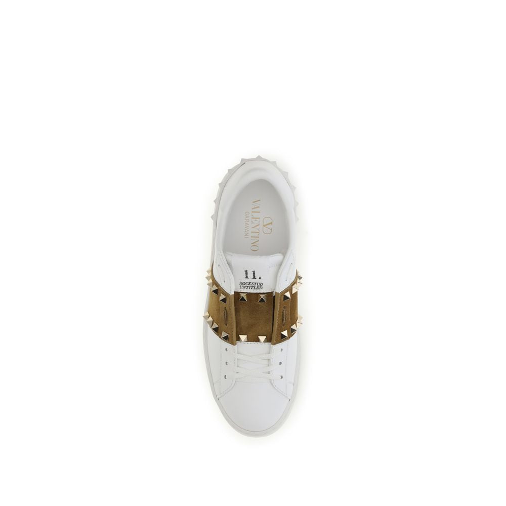 Valentino Garavani Weiße Bos Taurus Kalbsleder Athletic Sneaker-4