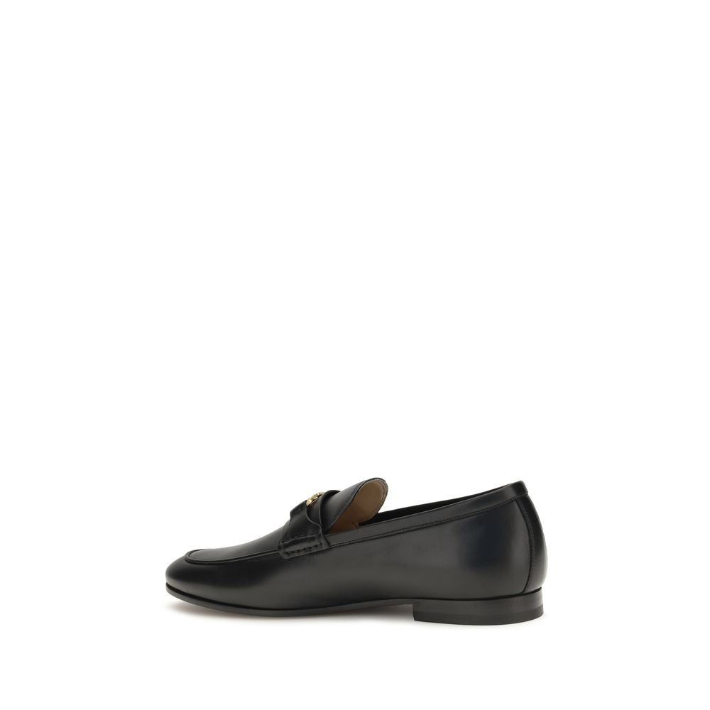 Valentino Garavani Schwarze "Bos Taurus" Kalbsleder Loafer zum Hineinschlüpfen-3