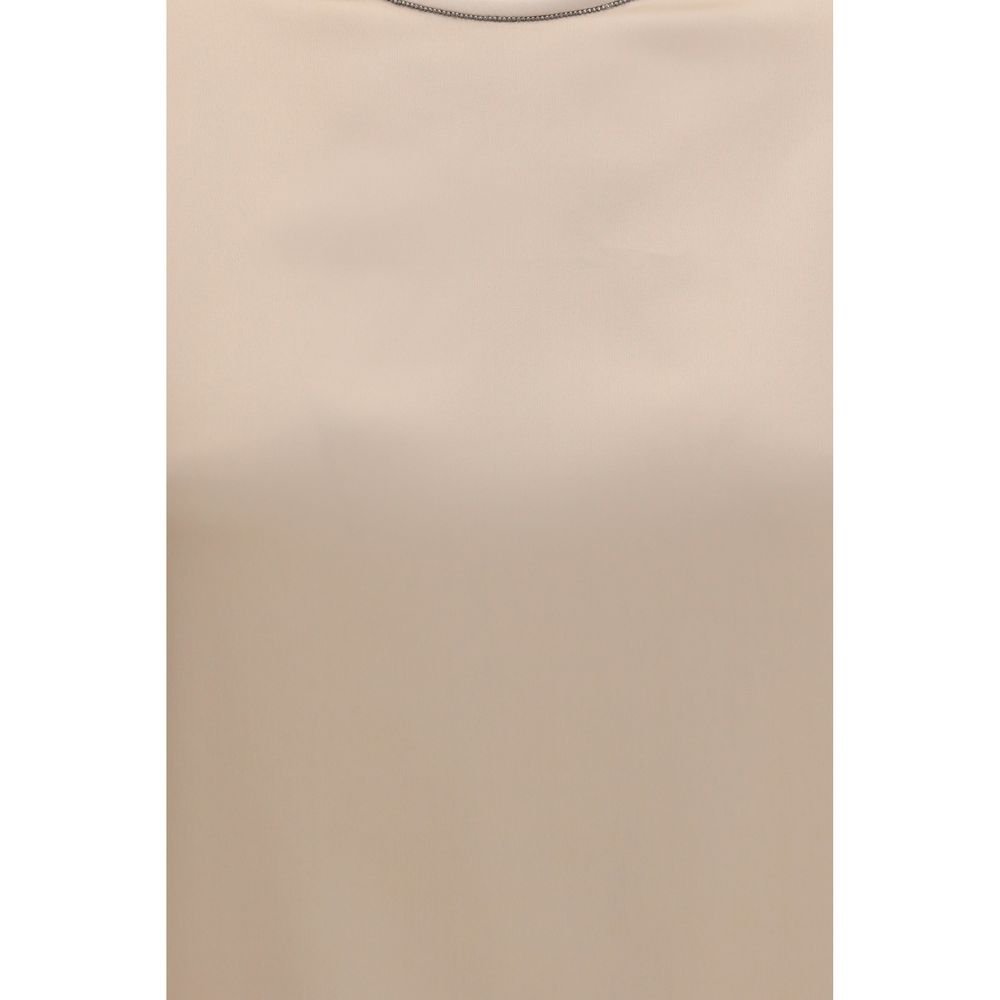 Brunello Cucinelli Beige Elastane Blouse-3