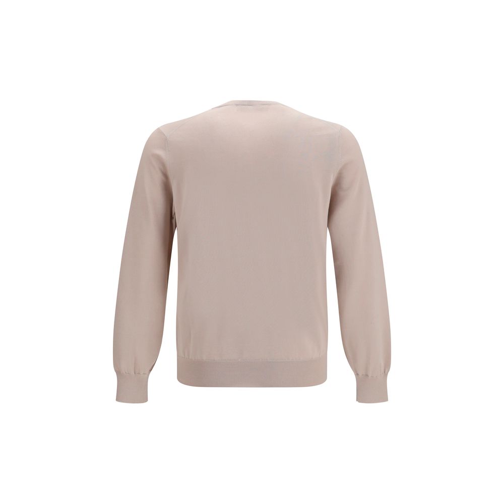 Brunello Cucinelli Beige Baumwoll-Sweatshirt-2