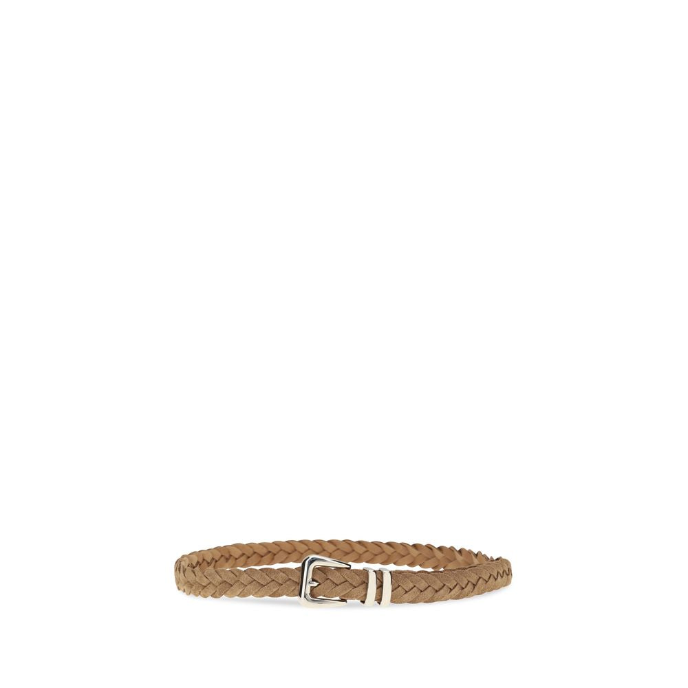 Brunello Cucinelli Beige Kalbsleder Bos Taurus Regular Gürtel-2