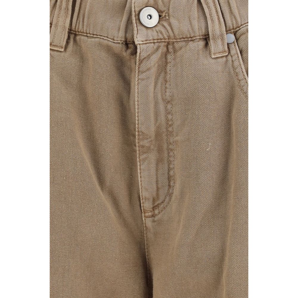 Brunello Cucinelli Beige Baumwolljeans Denim-3