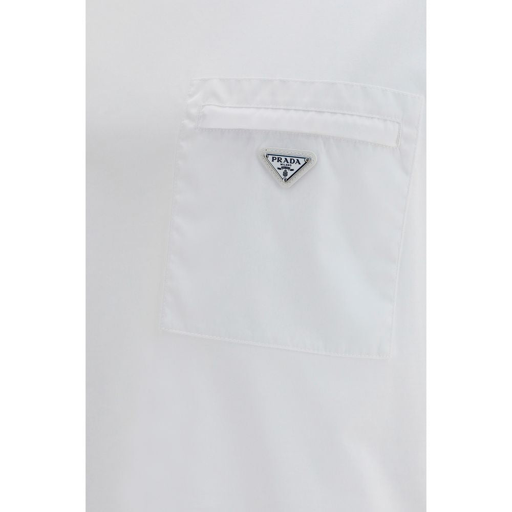 Prada Weißes Baumwoll-T-Shirt-3