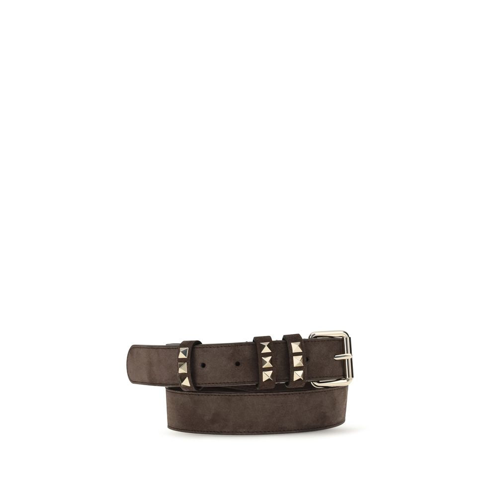 Valentino Garavani Brauner Gürtel aus Wildleder-1