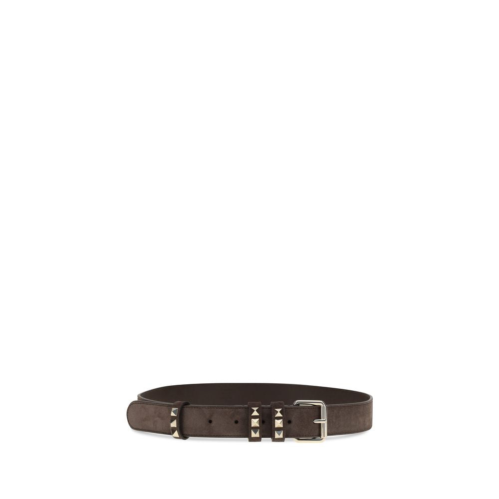 Valentino Garavani Brauner Gürtel aus Wildleder-2